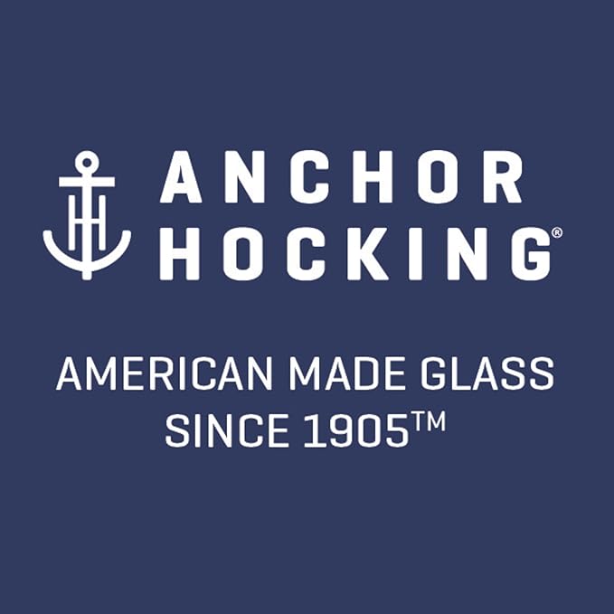 Anchor Hocking Glass Mixing Bowl, 1.5-Quart, Clear | Tempered Glass Construction | Microwave Safe | Oven Safe | Dishwasher Safe | Freezer Safe | Stain & Odor Resistant