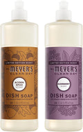 Mrs. MEYER'S Clean Day Liquid Dish Soap, Acorn Spice, Elderberry, 16 FL OZ, 2 CT (Variety Pack)