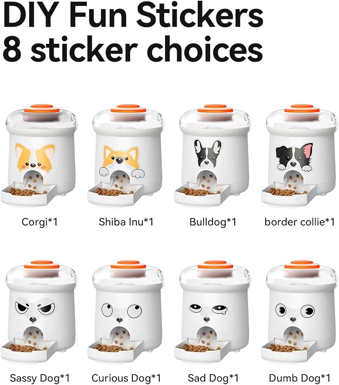 ROJECO Dog Puzzle Feeder Toy, Interactive IQ Training Puzzle Toys with DIY Recording Remote Button, Auto Treat Dispenser Dog Toys, Detachable Clean, for Indoor or Outdoor Play, All Breeds