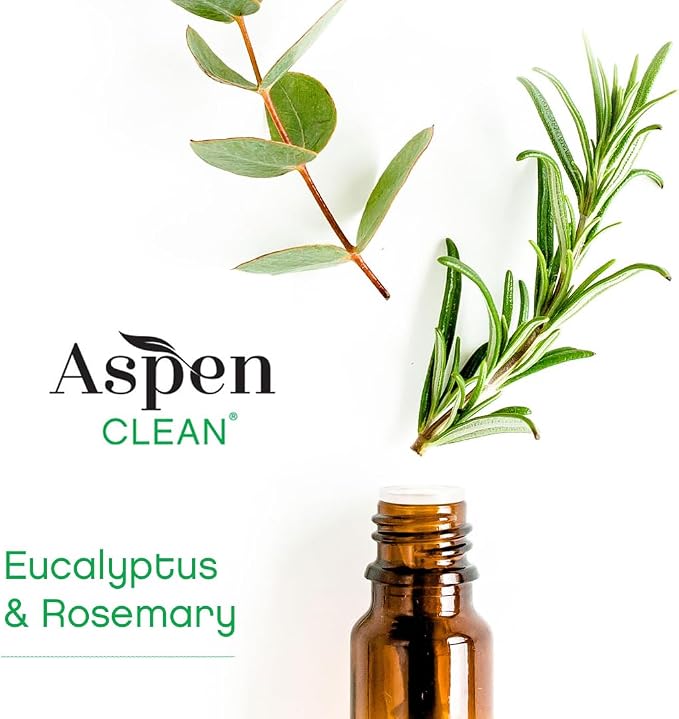 AspenClean | Dish Soap & Refill | Eucalyptus and Rosemary | Liquid Dishwashing Detergent Soap | Non - Toxic | 100% Natural | EWG Verified | 64 fl oz - Refills Over 3.5 Standard Soap Bottles