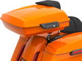 Advanblack Road Glide Tour Trunk Pack Baja Orange Razor Tour Trunk Pack Backrest Pad for '97-'25 Harley Touring Road King Street Glide Electra Glide CVO models
