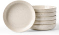 famiware Milkyway 33 oz Bowl Set, Pasta Bowls Set of 6, Salad Bowls, Double Reactive Glaze, Sturdy & Stackable, Ideal for Housewarming, Festivals, Creamy White with Speckles