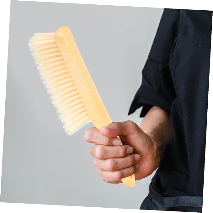 2pcs Wood Handle Brush Multi-Function Cleaning Brushes for Household Ceiling Carpet