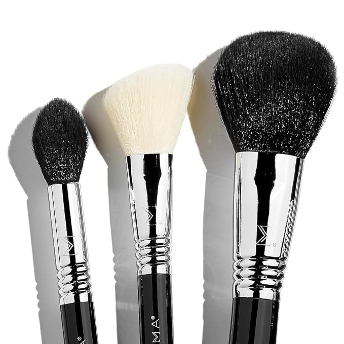 Sigma Beauty Makeup Brush Set – Set of 5 Classic Makeup Brushes for Full Face, Professional Makeup Brushes for Foundation, Concealer, Blush/Powder, Contour, and Highlight (5 pcs)