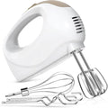 Handmixer Electric Handheld - 5 Speed Portable Kitchen Mixer Electric with 5 Stainless Steel Accessories Whisk, Food Beater for Whipping Mixing Cookies