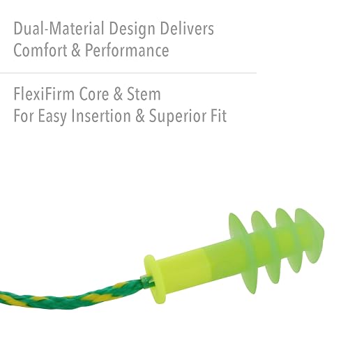 Howard Leight by Honeywell Fusion Corded Reusable Small Earplugs, 100-Pairs (FUS30S-HP)