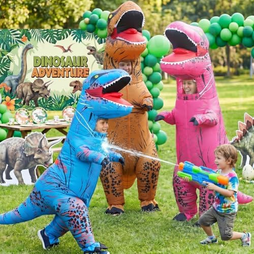 Inflatable Dinosaur Costume for Kids and Adults, Blow Up Party Suit