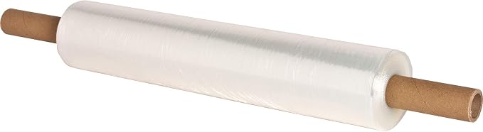 Stretch Wrap 20 inch x 1000 Feet, Clear, Extended Core Handle | 192 Rolls