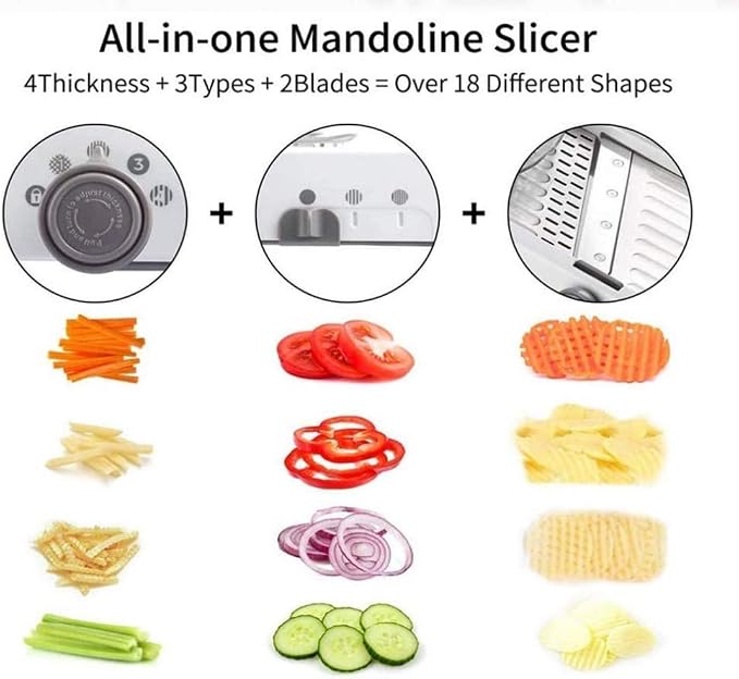 Slicer Multifunctional Manual Cutter Vegetable Grater Julienne Slicer Fruit Waffle Kitchen Onion Potato Cutter
