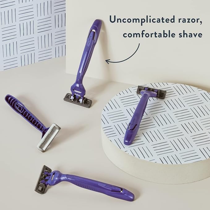 Harry's Disposable Razors for Men - 32 Count (8 count, Pack of 4) | 3-Blade, Travel and On-the-Go Convenience