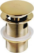 Kingston VTDESHOEPB Toe-Touch Tub Drain with Overflow, Polished Brass | Trimscape collection; Fabricated from solid brass for reliability; Toe touch drain for easy operation