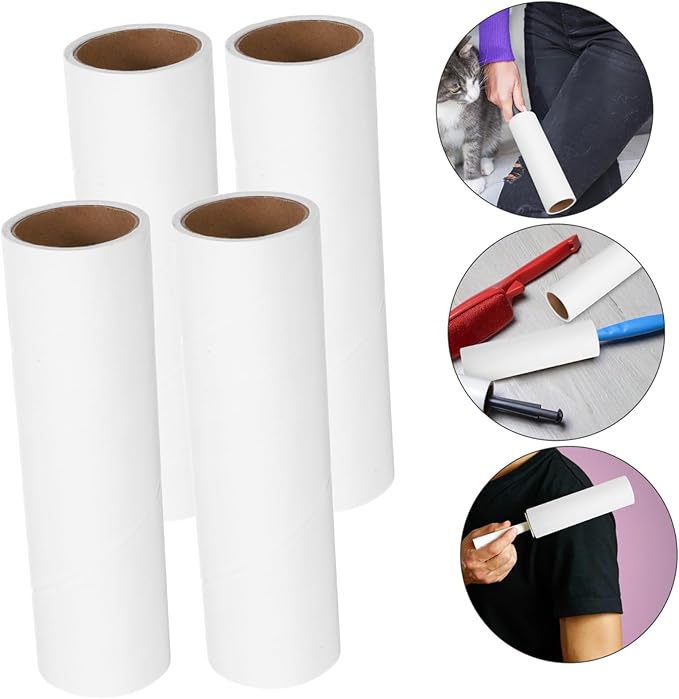Ipetboom 10rolls Inner Lint Roller Refills Reusable Sticky Tape Roller for Car Seats Furniture and Bedding