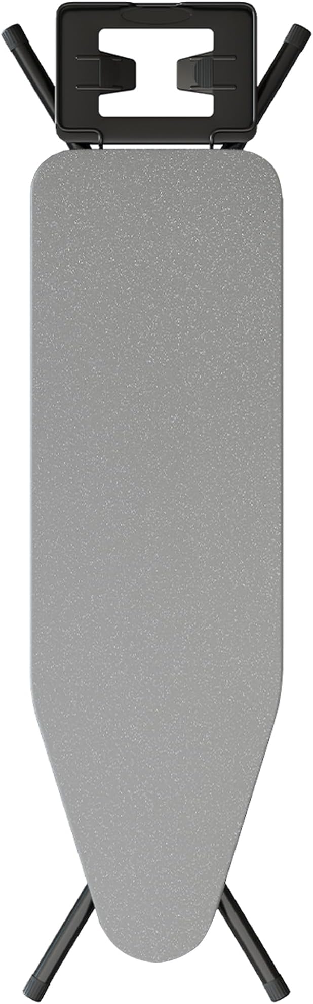BEWISHOME Foldable Ironing Board,Compact Iron Board with Safety Iron Rest | and 7 Adjustable Heights , Ironing Stand with Cover and Pad for Heat Resistance, for Laundry Room 43" X 13" Grey KYB01B