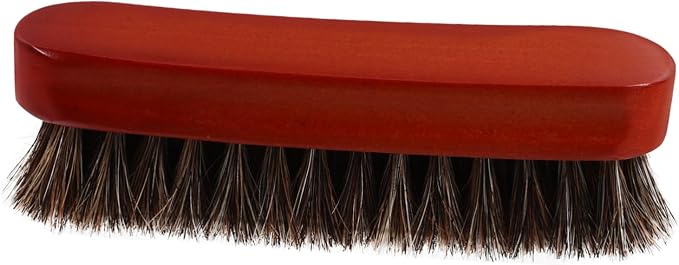 2pcs Wooden Horse Hair Shoe Cleaning Brush Portable Small Scrubber for Polishing for Sneakers Boots and Hats Practical Design for Easy Use and Efficient Grime Removal