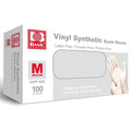 INTCO Basic Medical Clear Vinyl Exam Gloves,Disposable Gloves - Latex-Free & Powder-Free for Medical,Cleaning,Food Safe - VGPF3002 (box of 100,Clear), Medium