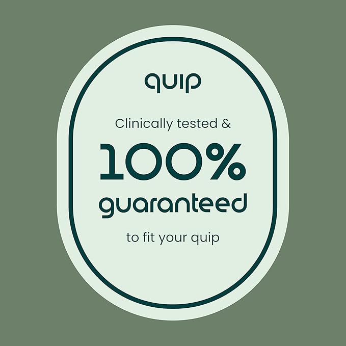 quip Rev Oscillating Electric Toothbrush Heads - 4 Pack - Verified quip Brush Head Refills for Oscillating Toothbrushes - Soft Bristles, Dual-Length, Compact - Last 3 Months Each - White