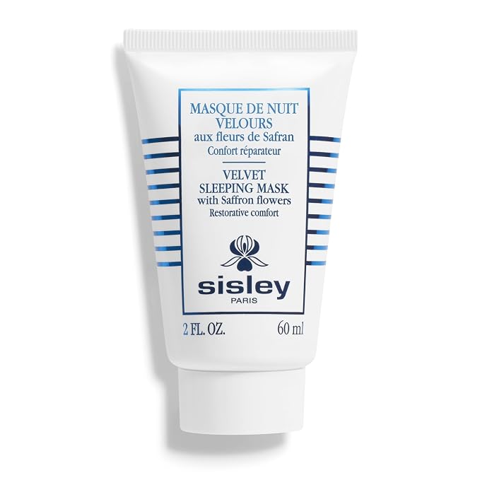 Sisley Paris Velvet Sleeping Mask with Saffron Flowers - 60 mL - Soothing, Restorative Overnight Skin Care Face Mask for Soft, Radiant Skin - For Dry Skin