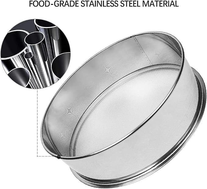 Sidasu Vibrating Sifter Mesh Screen Stainless Steel Vibrating Sieve Mesh Screen 30 Mesh for Automatic Powder Sifter Machine