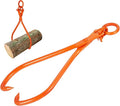 VEVOR Log Skidding Tongs, 32 inch 2 Claw Log Lifting Tongs, Heavy Duty Steel Lumber Skidding Tongs, 1543 lbs/700 kg Loading Capacity, Log Lifting, Handling, Dragging & Carrying Tool