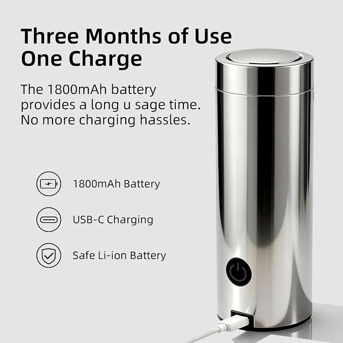 Automatic Soap Dispenser, 2-Pack, 12 fl oz, Stainless Steel, Touchless | Liquid Hand Soap Dispenser, Variable Dispense, Rechargeable, No-Drip Spout, For Kitchen and Bathroom (Silver)