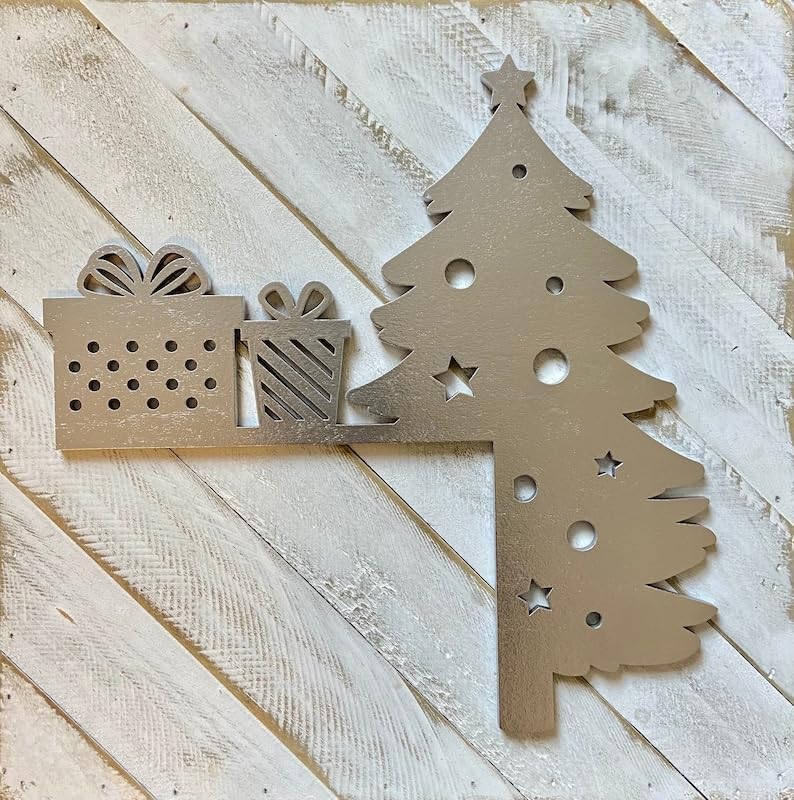 Christmas Door Topper Holiday Home Decor Funny Snowman Santa Claus Top Door Frame Corner Sign Decorations, Windows Walls DIY Craft for Christmas Party Ornament (E)