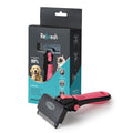 Deshedding Dog Brush for Long Hair (Medium,Pink) – Gentle Deshedding tool for Dogs & Cats – Reduces shedding, without damaging topcoat. Removes Loose Fur & Dead Undercoat.