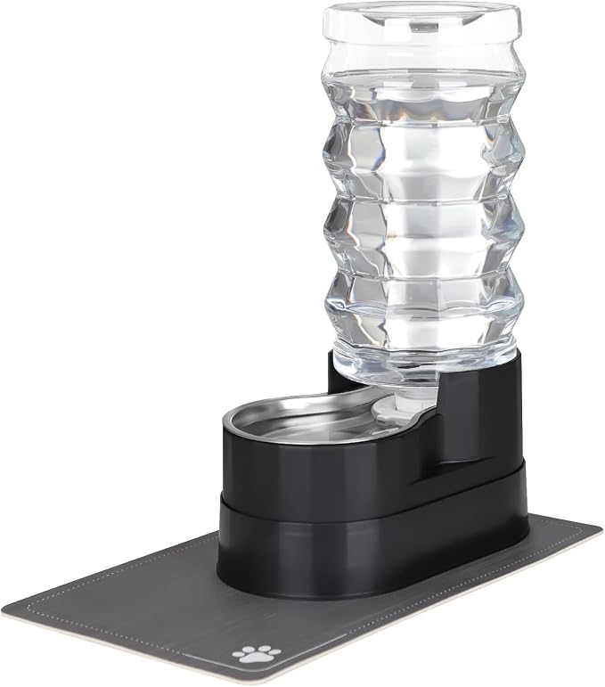 RIZZARI 9L Elevated Dog Water Dispenser: Large Stainless Steel Bowl | Comfortable Elevated Design/Cleaner Drinking Surface/Busy Pet Owner Friendly/Indoor Everyday Use/Easy Daily Maintenance