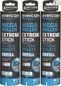 evercare Pet Mega Extreme Surface Coverage 50 Layer Lint Roller Refill for Cleaning Debris Off of Clothes and Furniture, 3 Pack