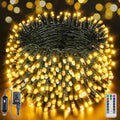 BrightChristmas 1000 LED 328 FT Christmas Lights, Waterproof Outdoor String With Remote and Timer, 8 Modes Dimmable, Fairy Lights for Holiday Decor (Warm White)