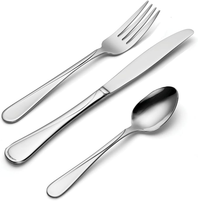 Oneida Flight 12-Piece Stainless Steel Flatware Set, Service for 4
