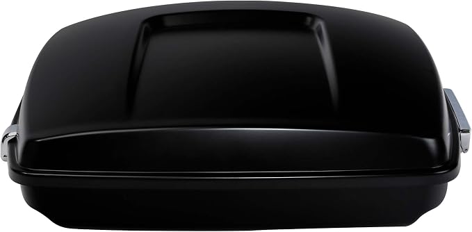 Black Denim 5.5" Razor Trunk W/Latch Key Fit For Harley Touring 2014-2025 CVO Road King Road Glide Street Glide Electra Glide Ultra Limited Pack