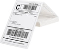 L LIKED 100 4x6 Thermal Labels Fanfold, Direct Thermal Shipping Labels - Perforated and Strong Adhesive