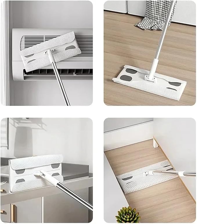 Household Electrostatic Precipitator Paper Disposable Cloth Mop Replacement Head For Cleaning Pet Hair And Dust(200cloth)