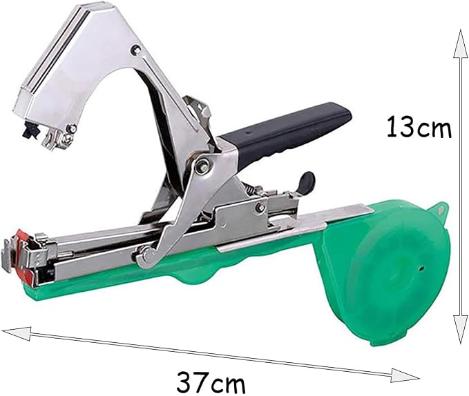 Plant Tying Machine Plant Tying Machine with Green Tape Plant Tape Gun Plant Tying Machine Tool Plant Strapping Machine Garden Agricultural Tools for Grape Tomato Cucumber Vine
