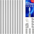 Delamu 157in Cord Covers for Wires on Wall, Cord Hider for 1 Cord, Paintable Cable Hider, Cable Management Wire Covers for Cords, W0.55 H0.4in, Grey