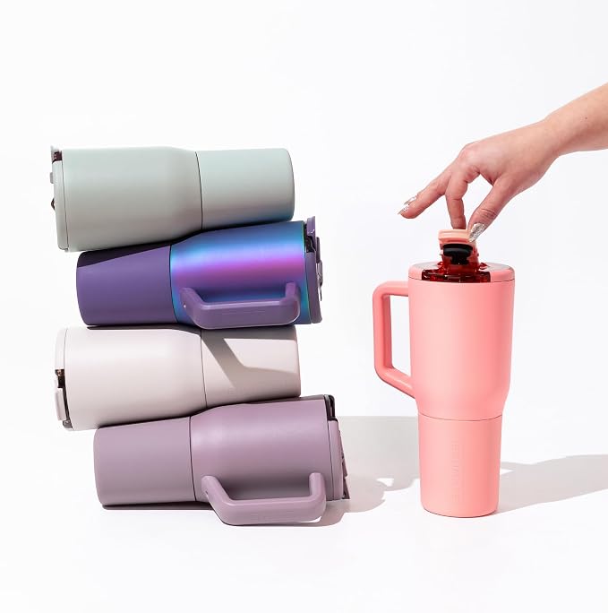 BrüMate Müv - 35oz 100% Leak Proof Insulated Coffee Mug with Handle & Lid - Stainless Steel Coffee Travel Mug - Double Walled Coffee Cup (Lavender)