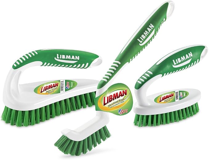 Libman Tornado Spin Mop System Plus 1 Refill Head and Libman Scrub Brush Kit