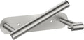 FORIOUS Toilet Paper Holder Wall Mount, Stainless Steel Rustproof Double Post Pivoting Tissue Roll Holder for Bathroom, Commercial Toilet Paper Dispenser (Stainless Steel, Modern Round 1 Pack)