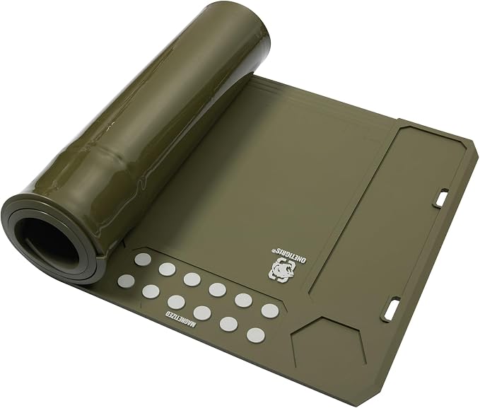 OneTigris Gun Clean Mat Magnectic for Table, Extra Large 48"x16" Anti-Slip Rubberized Repair Mat for Gun Parts, Protects Work Surface from Solvents and Oils