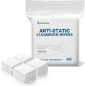 Anti-Static Microfiber Wipes 4"x4"(400 Pcs,Class 100, 200GSM) Lint Free Cloths Reusable Special ESD protection design is suitable for protecting sensitive electronic components and tools