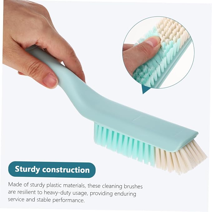 GALPADA 5sets Ergonomic Laundry Brush for Clothes Shoes Long Handle Scrub Brush for Household Cleaning