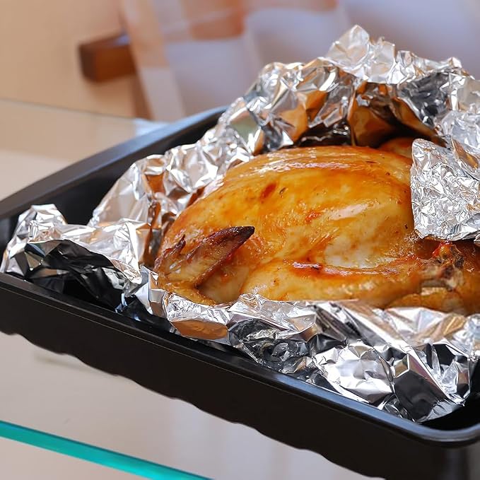 Aluminum Foil Heavy Duty 18 inch Wide, 500 FT Heavy Duty Food Safe Foil Wrap for Cooking, Baking, Grilling, (Pack of 2) Pony Packaging Aluminum Roll 23 Microns Thick - Commercial Grade