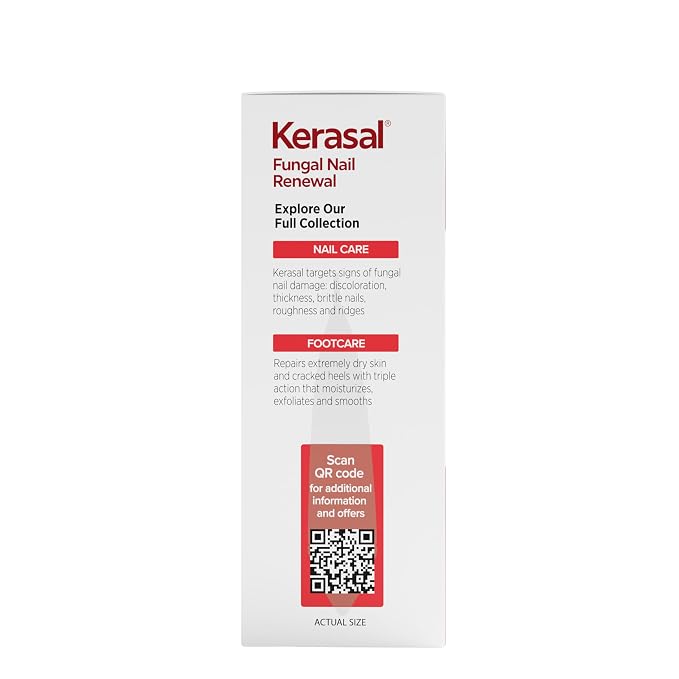 Kerasal Nail Renewal, Restorative Nail Repair for Damaged Nails, 0.33 fl oz (Pack of 2) (Packaging May Vary)