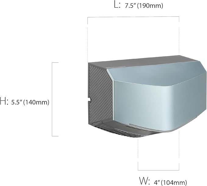 Hand Dryer for Home, Commercial Bathrooms, Hi-Speed Hand Dryer with Air Filter, Energy-Saver Mode, Speed/Volume Control, Automatic Air Blades Portable/w Stand or Wall Mount | Touchless | UL Certified