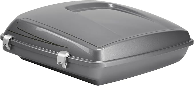 5.5" Razor Motorcycle Trunk W/Latch Key Fit For Harley 2014-2025 Touring CVO Road King Street Glide Electra Glide Ultra Limited Pack Dark Platinum Pinstripe