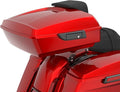 Advanblack 2025 RG Tour Trunk Pack Brilliant Red Chopped Tour Trunk Pack Backrest Pad for '97-'25 Harley Touring Road King Street Glide Electra Glide CVO models