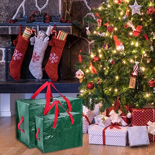 Shappy 6 Pcs Storage Bags, Green, 30 x 16", 24 x 16", 20 x 16"