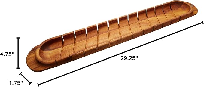 Ironwood Gourmet Avignon French Bread Miter, Acacia Wood, 1.75 x 4.75 x 29.25 inches