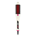 Infiniti PRO CONAIR 1.5 Inch Infrared Thermal Brush - Ionic Heated Hair Styler with 4 Heat Settings up to 400°F, Ceramic Barrel for Volume and Curls, Digital Hot Brush, White