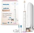 Philips Sonicare DiamondClean Smart 9500 Electric Toothbrush - Sonic Toothbrush with App, Pressure Sensor, 15 Brushing Settings, Replacement Reminder, USB Charging Travel Case, Rose Gold, HX9923/61
